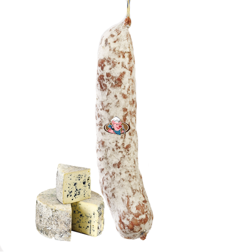 Saucisson sec au bleu d'Auvergne