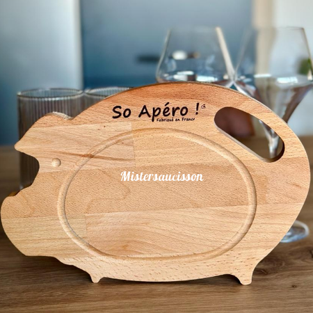 Planche cochon en bois de hêtre So Apéro!